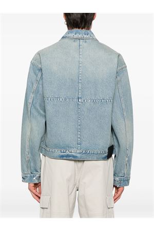 Giacca denim di cotone azzurro PURPLE BRAND | M6087FZJP325MIDINDIGO